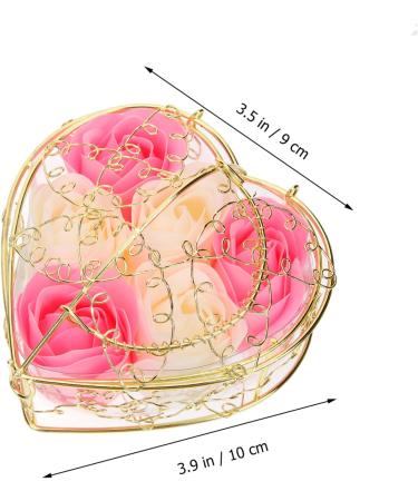 ORFOFE 2 Boxes Soap Rose Bath Pink Basket Bath Soaps Pink Soap for Women Birthday for Teens for Coworkers Bath Decorative Soap Rose Petals for Bath - Buy Online on GoSupps.com