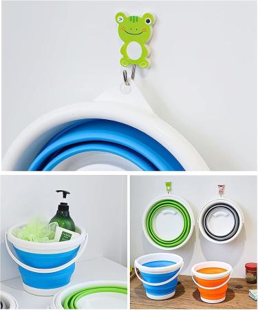 Twilight Garage 10L Collapsible Silicon Plastic Bucket Foldable Tub for Water Fishing Camping Gardening Cleaning Kitchen Car Cleaning Indoor/Outdoor Use(Blue) - Buy Online on GoSupps.com