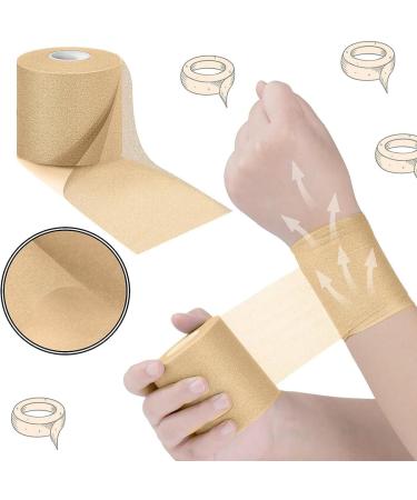 30 Yards Pre-Wrap Athletic Foam Underwrap Tape - Skin Color 2.76 Inch | Ideal for Wrists Elbows Knees Ankles - Effective Sports Bandage - Buy Online on GoSupps.com