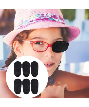 6pcs Black Reusable Lazy Eye Patches for Adults & Kids - Treat Amblyopia & Strabismus (Large) - Buy Online on GoSupps.com