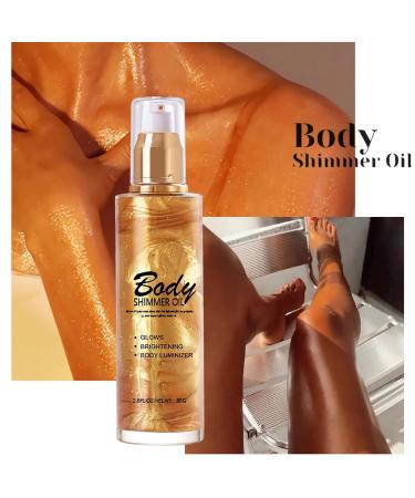 Titimore Body Highlighter Oil - Shimmer & Glow Liquid Glitter Cream for Face & Body (8ml) - #01 Perlwei es | Shop Now! - Buy Online on GoSupps.com