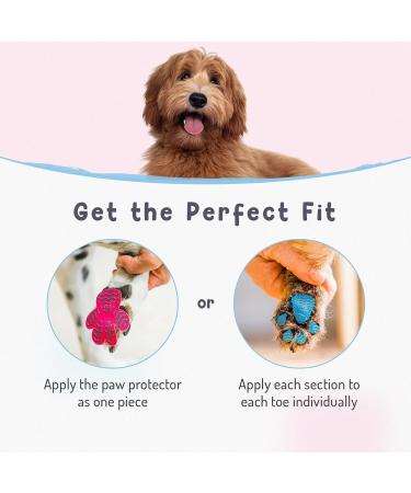Dog Paw Grips - 24 Pack S - Indoor/Outdoor Paw Protectors for Slippery Floors - Self-Adhesive Traction Pads - Hypoallergenic Black - Buy Online on GoSupps.com