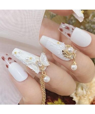 Creative Butterfly Shape Nail Rhinestones Shiny Glitter Rhinestones Charm Nail Art Decor Accessories 4D Trendy Diy Cubic Zirconia Nail Decor For Crafts Nail Art-13 - Buy Online on GoSupps.com