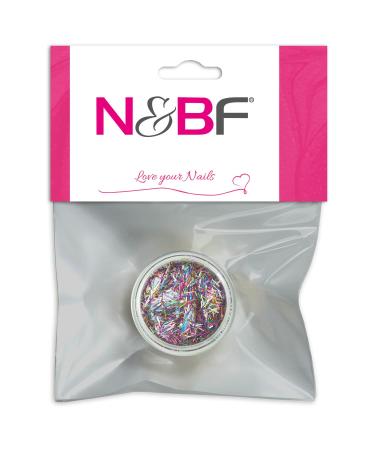 N&BF Nailart Glitter Stripes |Multi color (multicolored stripes) |Nailart glitter stripes for full cover modelagen |Great stripes for your nail design |Glitter stripes for effective color accents