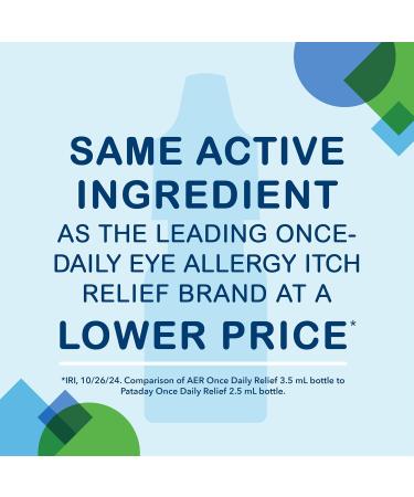 Bausch + Lomb Advanced Eye Relief Olopatadine 0.2% Antihistamine Eye Drops for Eye Allergy Itch Relief Once-Daily Prescription Strength 16-Hour Relief 0.12 Fl Oz - Buy Online on GoSupps.com