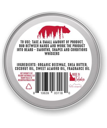 Delight Naturals Voyageur Beard Balm - Premium Oxbow Bend Beard Care | International Shipping Available - Buy Online on GoSupps.com