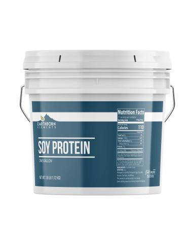 Earthborn Elements Soy Protein Powder 1 Gallon Bucket Always Pure Smoothies & Shakes (60.8 Ounces) 3.8 Pound (Pack of 1)