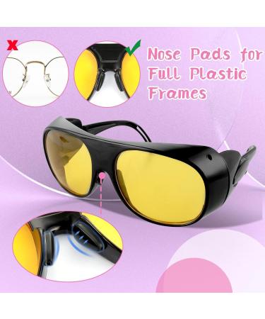 Jeffdad 10 Pairs Self-Adhesive Anti-Slip Nose Pads for Glasses - 3mm Thick Airbag Repair Set for Sunglasses & Reading Glasses - Black - Buy Online on GoSupps.com