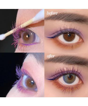 5D Waterproof Purple Mascara for Long Lasting & Thick Lashes - Smudge-Proof Fiber Mascara for Natural Length & Durable Curl - Perfect for Halloween & Christmas Stage Looks - Buy Online on GoSupps.com