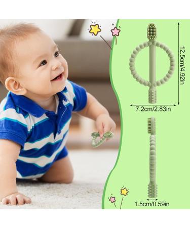 Utensilsto 4-Piece Baby Bite Ring Set | Dental Aid & Teething Toys for Infants 3 Months+ | Safe & Fun Chewing Toys for Boys & Girls - Buy Online on GoSupps.com