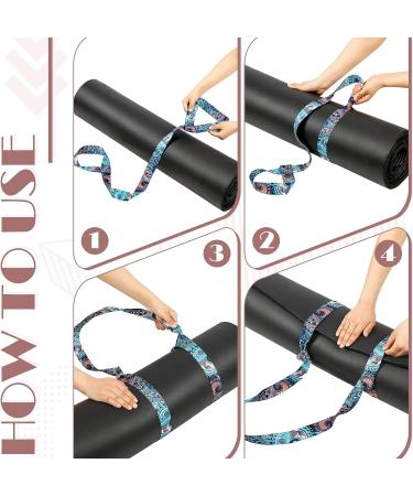 Adjustable Yoga Mat Strap Sling Set | Thick Mat Carrier & Stretching Band for Women - Buy Online on GoSupps.com