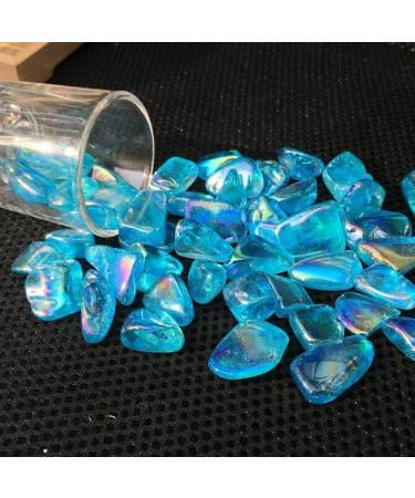 Natural Crystal Rough Natural Magic Rainbow Aura Quartz Crystal Colored Tumbled Stones Titanium Coated (Size : Purple) - Buy Online on GoSupps.com