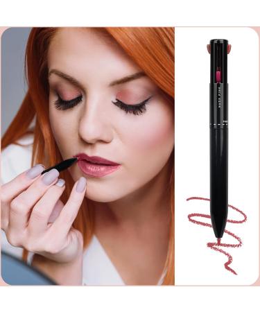 Arqumi Lip Liner - 4-in-1 High Pigmented Retractable Pencil | Smudge Proof Smooth Color | International Shipping - Buy Online on GoSupps.com