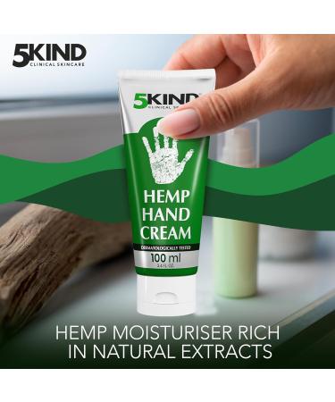 5kind Hemp Hand Cream 100ml - Intensive Hemp Cream for Hands - High Strength Working Hands Cream - Professional Women & Mens Hand Cream for Dry Hands - Natural Hand Cream - Buy Online on GoSupps.com