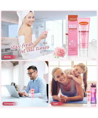 Whole Body Deodorant for Women Luxsea Aluminum Free Deodorant Lotion for Men Armpit Deodorant Cream for 72 Hour Odor Control Rose Deodorant Antiperspirant Clear Gel Baking Soda Free Natural Skin Care - Buy Online on GoSupps.com