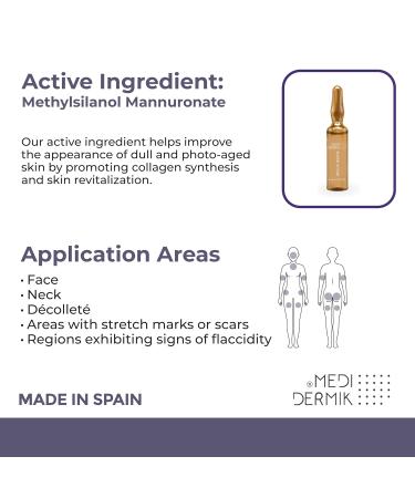 MEDIDERMIK SILICIUM. It works in saggy and damaged skin. Increases elasticity. Aestheticians' favorite liquid ampoules. 20 ampoules 20x5ml/20x0 17fl.oz. - Buy Online on GoSupps.com