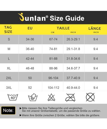Junlan Tummy Control Belt Corset for Women - Neoprene Waist Trainer Sweat Belt | Sauna Fitness L Black - Buy Online on GoSupps.com