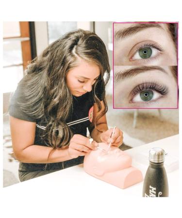 Men's Makeup Mannequin Head with 4 Pairs Eyelids | Soft Silicone Eyelash Extension Exercise Model for Beginners - e-MTT-White - Buy Online on GoSupps.com