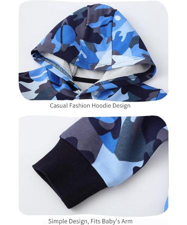 Boys Camo Sweatsuit Hoodie Set | Toddler Boy Fall Outfit | 2T Tracksuit A19010238-b - Buy Online on GoSupps.com