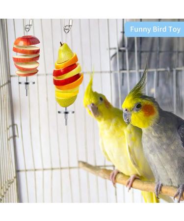 3-Pack Stainless Steel Parrot Spit & Bird Toy Holder for Nymphensittich & Budgies - Feed Hang & Treat Your Pets - Buy Online on GoSupps.com
