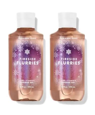 Bath and Body Works Gift Set of of 2 - 10 Fl Oz Shower Gel (Fireside Flurries)