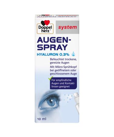 Doppelherz Doppelherz system eye spray Hyaluron 0.3% moisturizes dry irritated eyes 10 ml solution