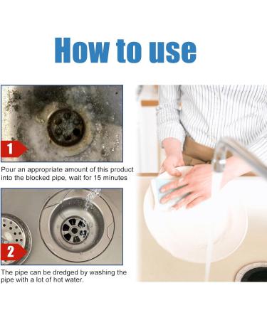 KOAHDE Bathroom Pipe Cleaning Powder Toilet Pipe Cleaning Powder Pipe Dredging Agent Powerful Sink Drain Cleaner Kitchen Pipe Cleaning Agent Pipeline Dredging Agent Kitchen Sewer Pipes Cleaning Agent - Buy Online on GoSupps.com