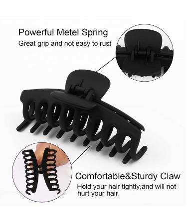12 Pieces Big Hair Claw Clips - Non Slip Large Jaw Clips for Strong Hold - Styling Accessories for Women Girls - 12 Colors - Perfect Christmas Gift - Buy Online on GoSupps.com