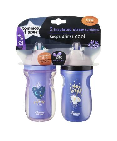 Tommee Tippee Insulated Toddler Straw Sippy Cup 9oz 12+ Months - 2 Count - Buy Online on GoSupps.com