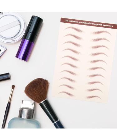  Beavorty Beavorty 3 Sheets 4D Eyebrow Tattoo Stickers Temporary Eyebrow Transfer Stickers Resembling Hair Peel Off Makeup Stickers - Buy Online on GoSupps.com