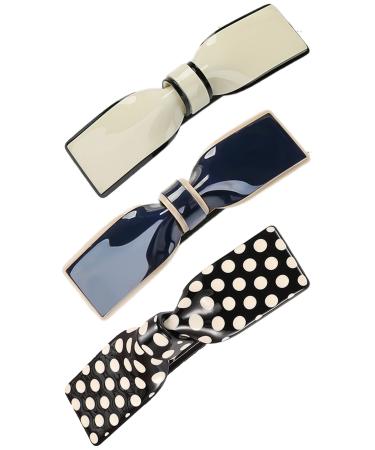 Hair clips women medium -sized hair loop hair clip - retro ponytail hair needle small automatic acrylic hair clips set for women girls thin medium thick hair