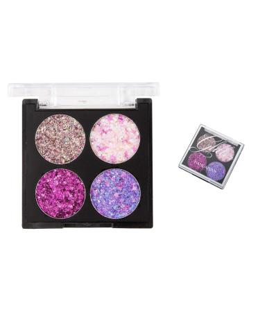Merlin Scientific HANDAIYAN Professional 4 Colors Make Up Shiny Glitter Eye shadow Eyeshadow Palette Shimmer Waterproof Makeup Cosmetic (Combo 3)