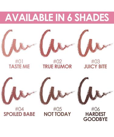 FOCALLURE Not Your Sweetheart Lip Liner - Duo-Head Ultra Fine Pencil with Brush #04 Spoiled Babe for Perfect Lip Definition & Filling | International Shipping Available - Buy Online on GoSupps.com