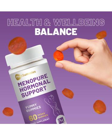 Menopure Hormonal Support Gummies - 60 Vegan Pro Gummies for Menopause & Perimenopause | Natural Tutti Frutti Flavor by Prowise - Buy Online on GoSupps.com