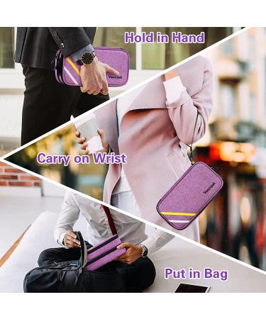 Diabetic Travel Case for Women | Double Layer Insulin Cooler with Ice Packs | Pen & Medication Storage Pockets | Purple - Buy Online on GoSupps.com