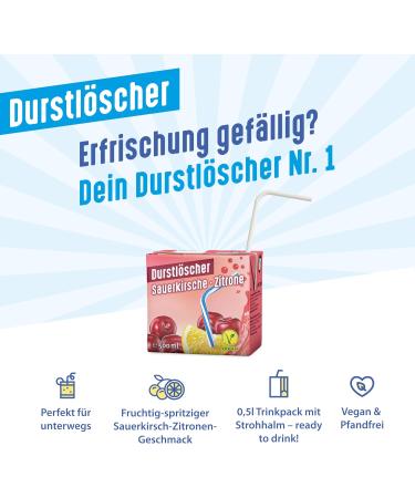  Durstl scher Durstl scher Kirsch Citron Set of 24 drinks with fruit juices 500 ml - Buy Online on GoSupps.com