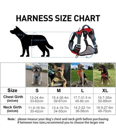 Docio Dog Harness for Medium & Large Dogs | No Pull Safety Design with Handle & Reflector Strip | Red Mesh (1 Pack) - Buy Online on GoSupps.com