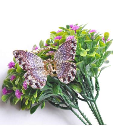 Large Butterfly Hair Claw Clip | Stylish Purple Jaw Clip for Thick Hair - Buy Online on GoSupps.com