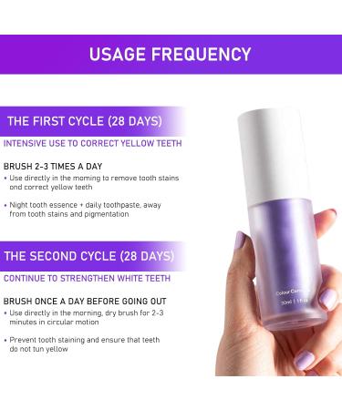 FJNATINH Purple Toothpaste for Teeth Whitening - Color Corrector 30ml | Fast International Shipping - Buy Online on GoSupps.com