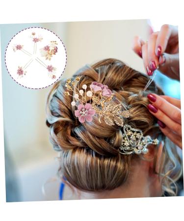 FRCOLOR 1 Set Golden Leaf Hair Comb Hair Ornaments Handmade Bridal Headdress Flower Insert Comb Hair Accessories Set Hair Accessories for Hair Accessories for Women Flower Hair Combs - Buy Online on GoSupps.com