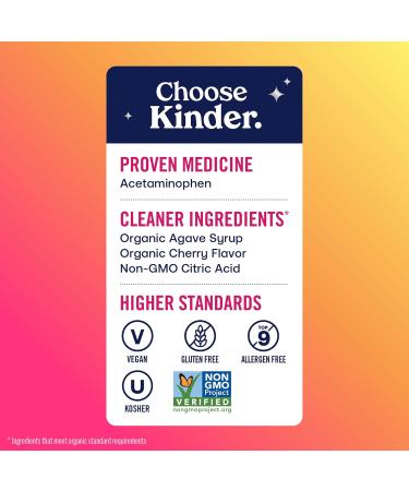 KinderMed Infants' Pain & Fever Medicine No Dyes No Artificial Flavors No Artificial Sweeteners Vegan Non-GMO Gluten Free Organic Cherry Flavor Two Pack 2 x 2 fl. oz - Buy Online on GoSupps.com