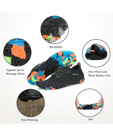 Pastaza Quick-Dry Water Shoes for Men & Women | Unisex Swimming Beach & Water Sports Footwear - Size 45 EU Black - Buy Online on GoSupps.com