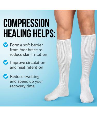 3 Pack - Replacement Sock Liner for Aircast Walking Boot - Breathable Orthopedic Socks - One Size Fits Most - Buy Online on GoSupps.com