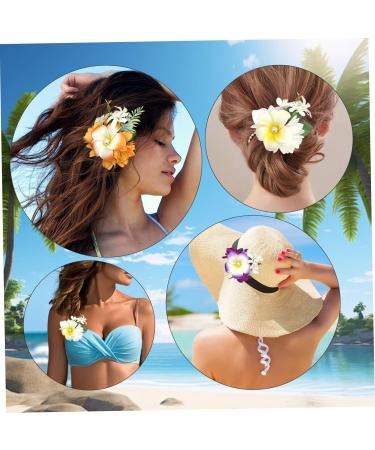 3Pcs Hawaiian Flower Hair Clips 5.5'' Hibiscus Hair Clip Strong Hold Girls Flower Clips 3 Colors Tropical Flower Hair Clip Hair Accessories for Women Girls Wedding Luau Party - Buy Online on GoSupps.com