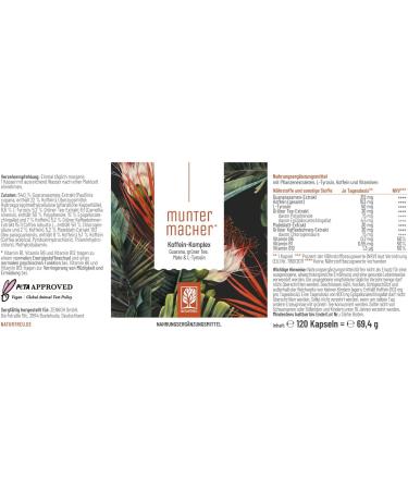 Guarana Capsules with Mate Green Tea & Green Coffee - Vegan Caffeine Tabs (120ct) | Boost Energy with L-Tyrosine & B Vitamins - Buy Online on GoSupps.com
