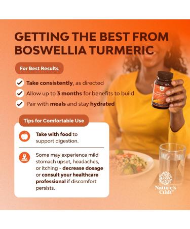 Boswellia Extract Capsules with Turmeric - Advanced Joint & Immune Health Support Supplement - Turmeric & Boswellia Serrata Extract Capsules 500 mg for Body Detox & Healthy Joints - 90 Count 90 count (Pack of 1) - Buy Online on GoSupps.com