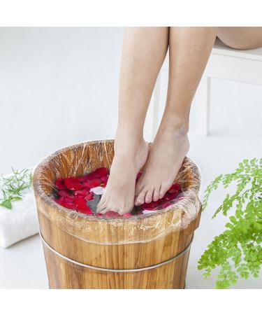 Noverlife 100PCS Disposable Pedicure Spa Liners - Clear Plastic Foot Tub Liners for Salon, Hotel, and Home Use - Buy Online on GoSupps.com