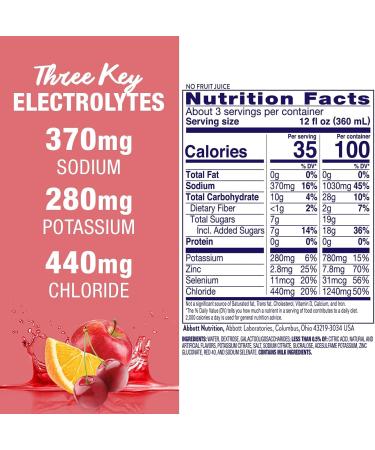 Pedialyte Advanced Care Cherry Punch Electrolyte Solution 33.8 Fl Oz - Pack of 8 - Buy Online on GoSupps.com