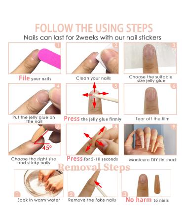 KXAMELIE Matte Press on Nails - Green Swirl Gold Lines Coffin Fake Nails (24 PCS) | Unique Nail Art for Women - Buy Online on GoSupps.com