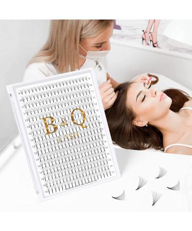 8D-0.07D-14mm 320 Fans Pointy Base Premade Volume Eyelash Extensions - B&Q - Buy Online on GoSupps.com